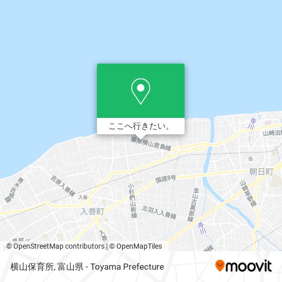 横山保育所地図