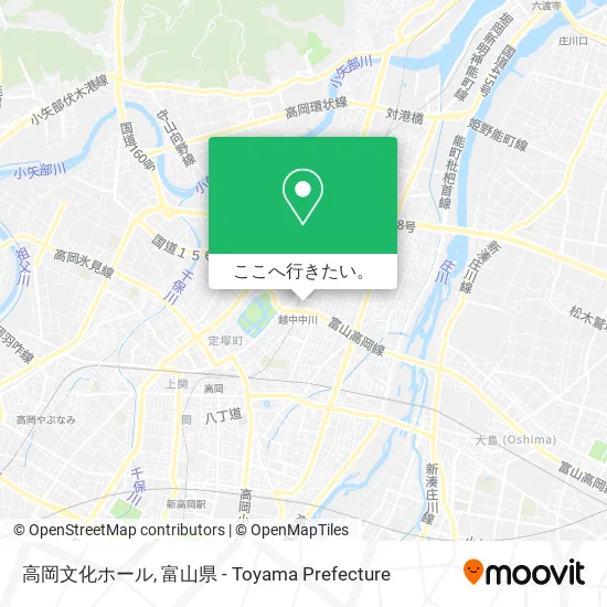 高岡文化ホール地図