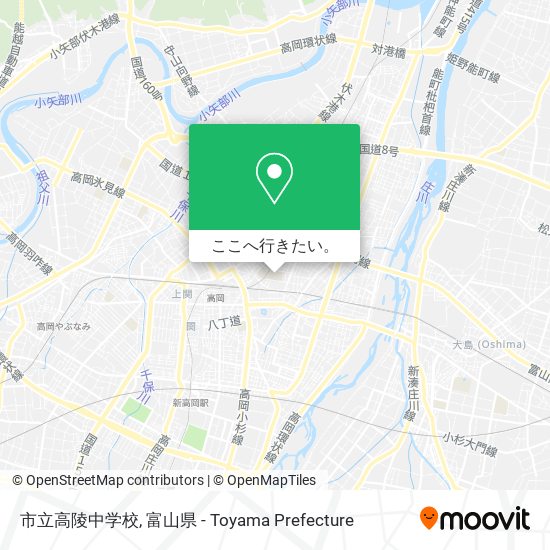 市立高陵中学校地図