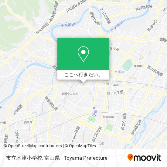 市立木津小学校地図
