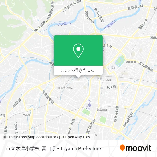 市立木津小学校地図