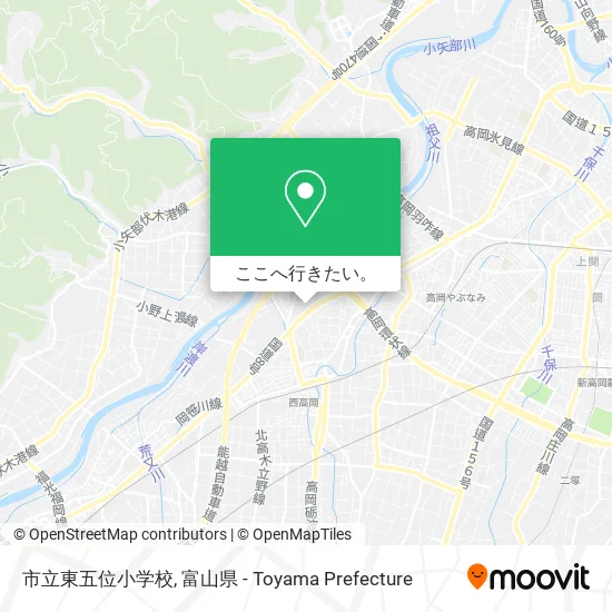 市立東五位小学校地図