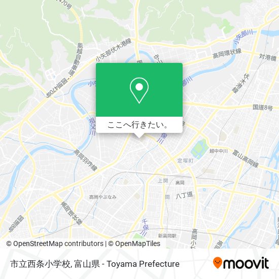 市立西条小学校地図