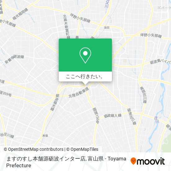 ますのすし本舗源砺波インター店地図