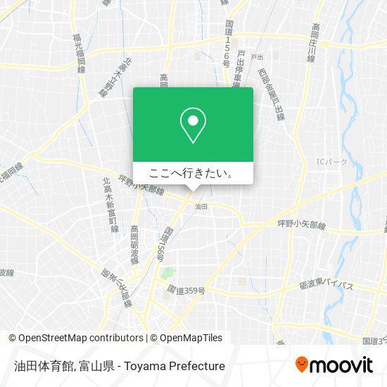 油田体育館地図