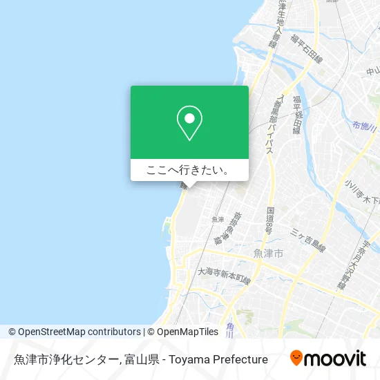 魚津市浄化センター地図