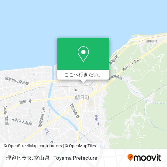 理容ヒラタ地図