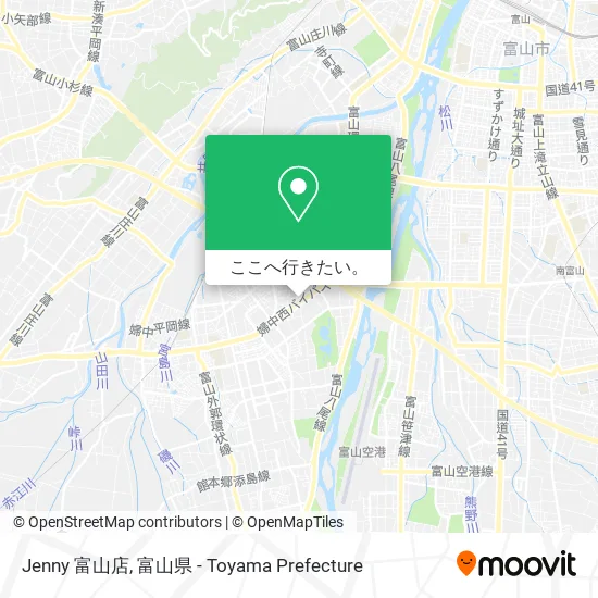 Jenny 富山店地図
