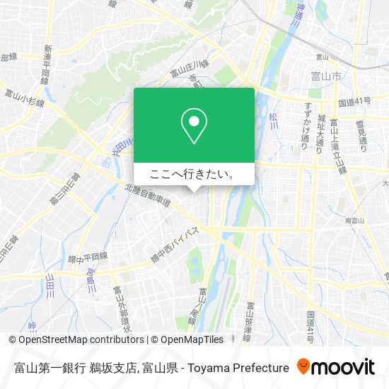 富山第一銀行 鵜坂支店地図