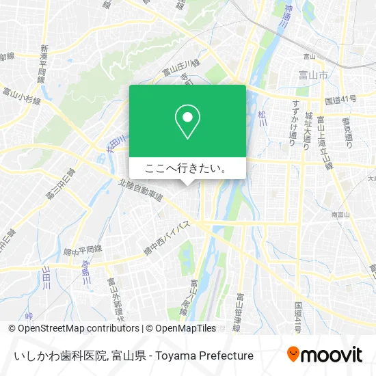 いしかわ歯科医院地図