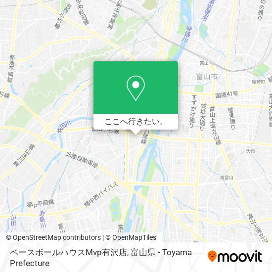 ベースボールハウスMvp有沢店地図