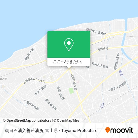 朝日石油入善給油所地図