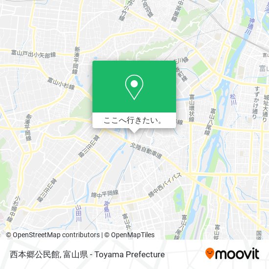 西本郷公民館地図
