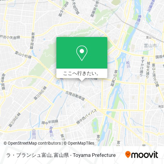 ラ・ブランシュ富山地図
