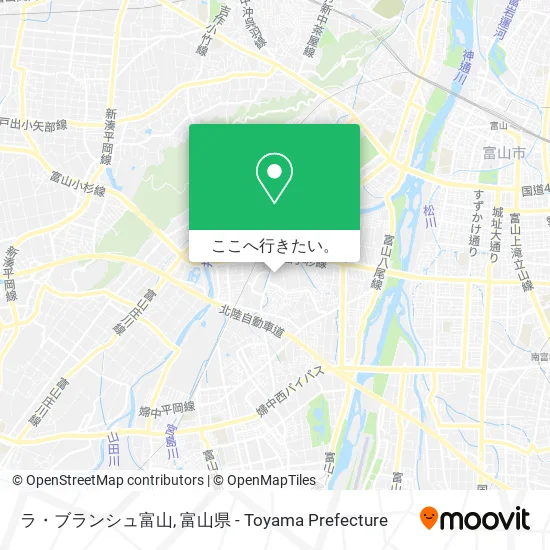 ラ・ブランシュ富山地図