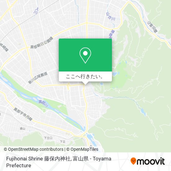 Fujihonai Shrine 藤保内神社地図