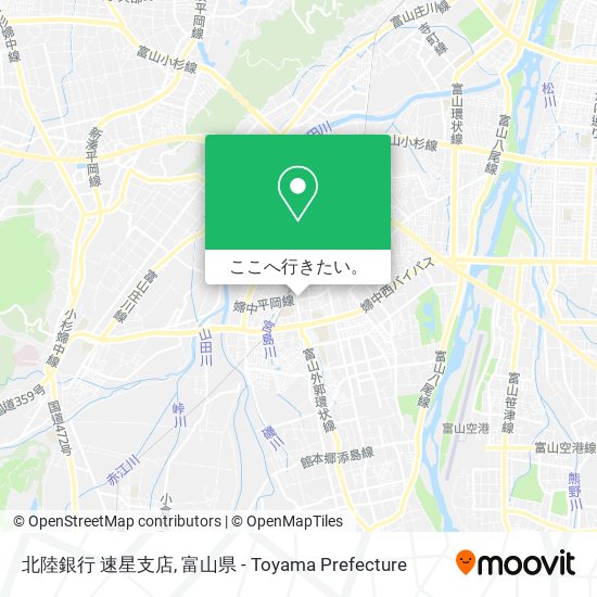 北陸銀行 速星支店地図