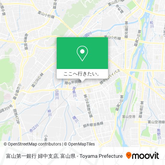 富山第一銀行 婦中支店地図