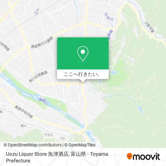 Uozu Liquor Store 魚津酒店地図