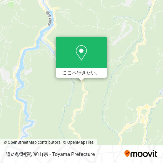 道の駅利賀地図