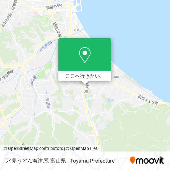 氷見うどん海津屋地図