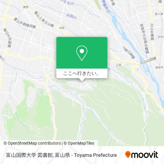 富山国際大学 図書館地図