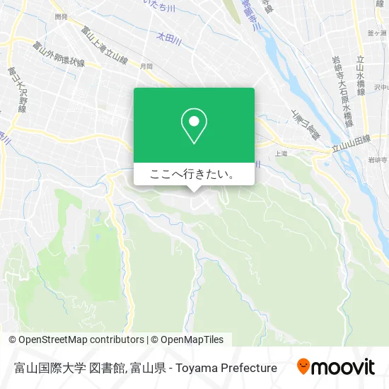 富山国際大学 図書館地図