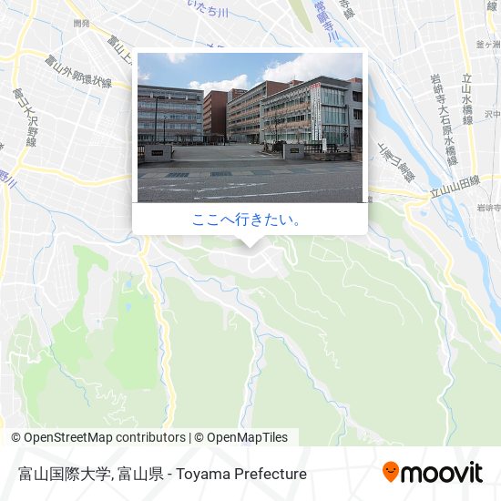 富山国際大学地図