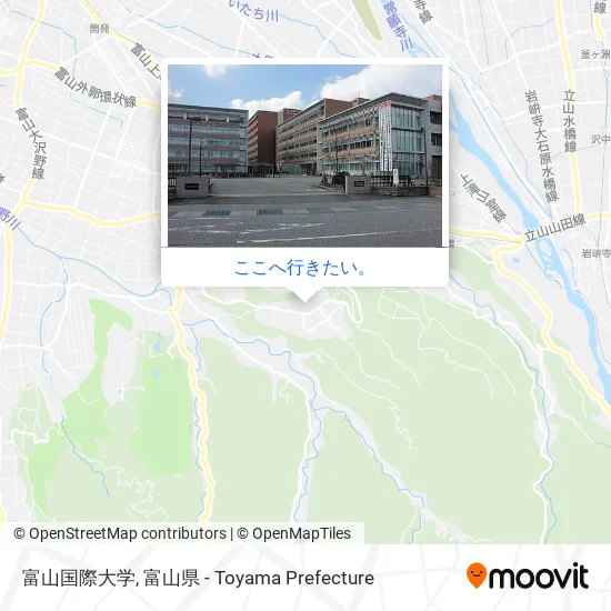 富山国際大学地図