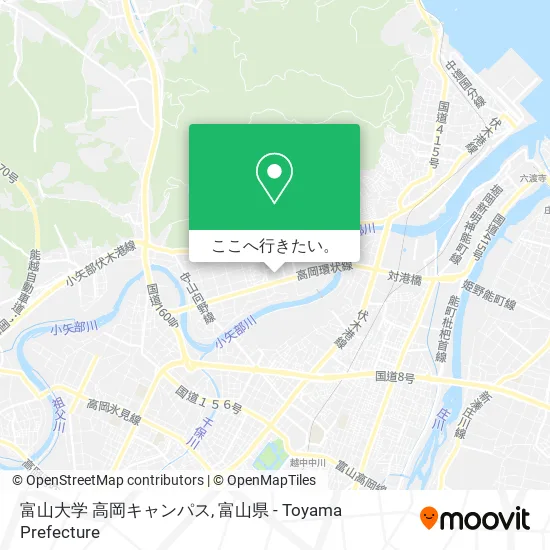 富山大学 高岡キャンパス地図