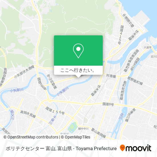 ポリテクセンター 富山地図
