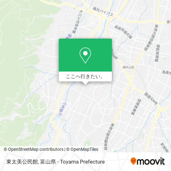 東太美公民館地図