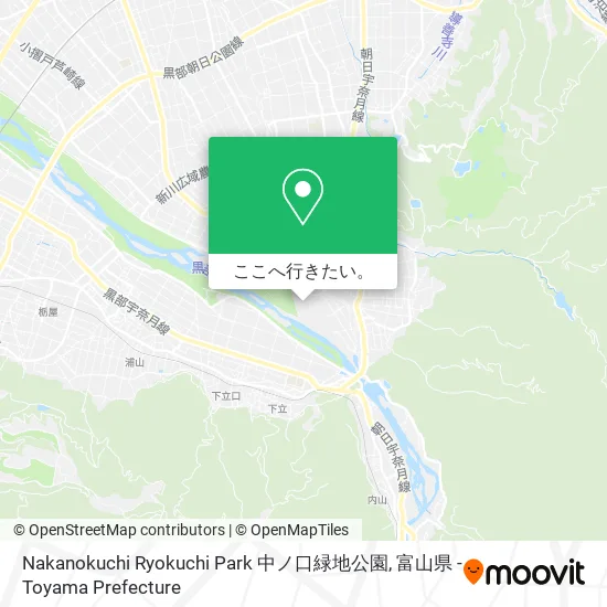 Nakanokuchi Ryokuchi Park 中ノ口緑地公園地図