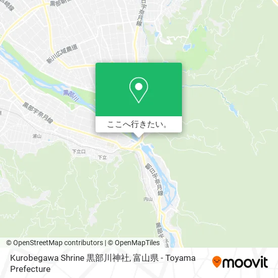 Kurobegawa Shrine 黒部川神社地図