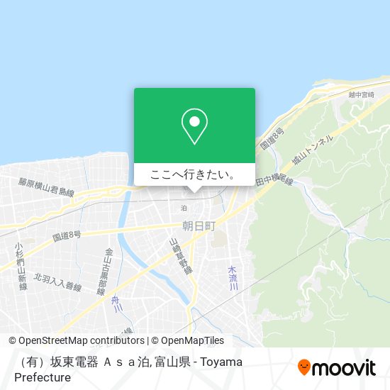 （有）坂東電器 Ａｓａ泊地図