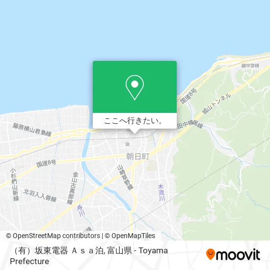 （有）坂東電器 Ａｓａ泊地図