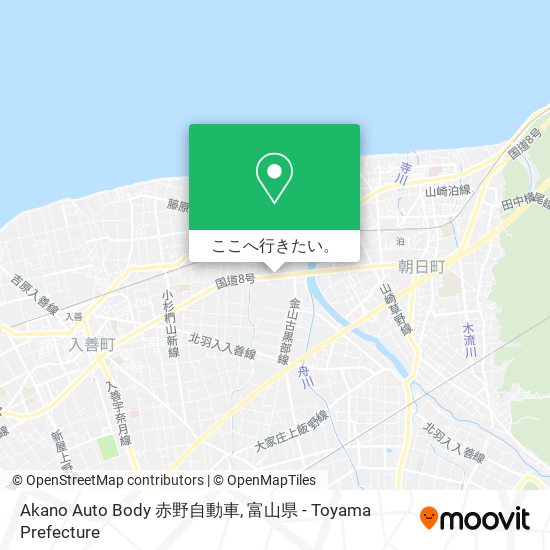 Akano Auto Body 赤野自動車地図