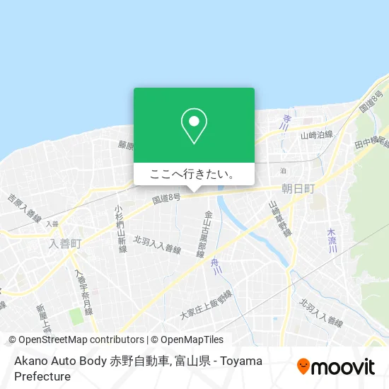 Akano Auto Body 赤野自動車地図