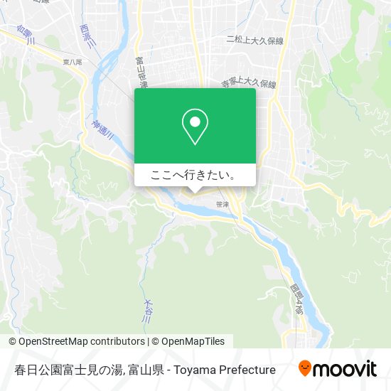 春日公園富士見の湯地図