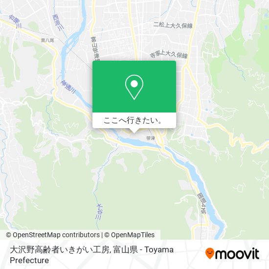 大沢野高齢者いきがい工房地図