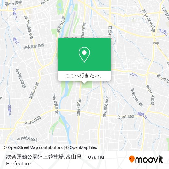 総合運動公園陸上競技場地図