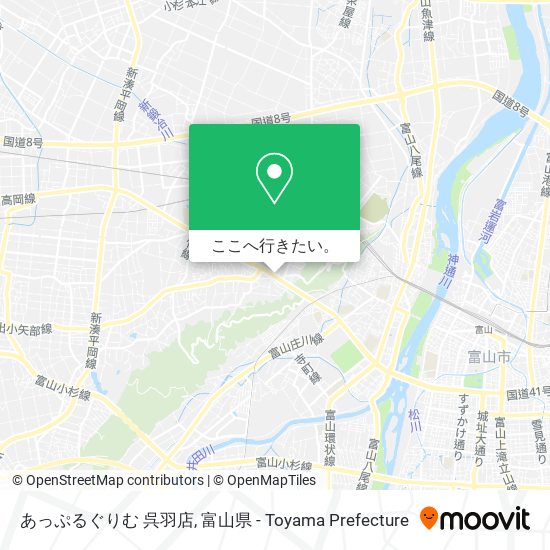 あっぷるぐりむ 呉羽店地図