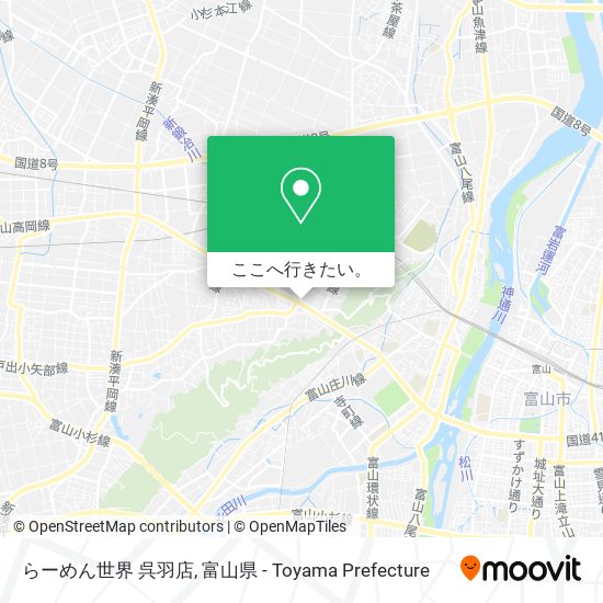 らーめん世界 呉羽店地図