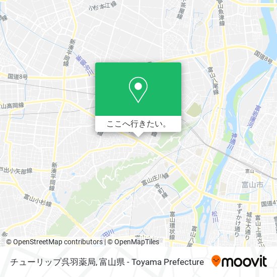 チューリップ呉羽薬局地図