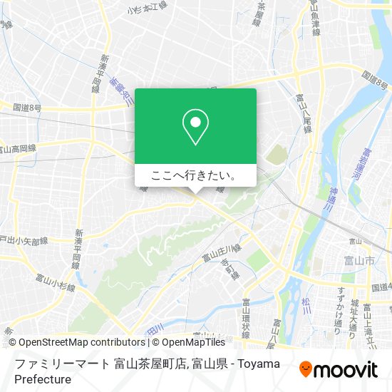 ファミリーマート 富山茶屋町店地図