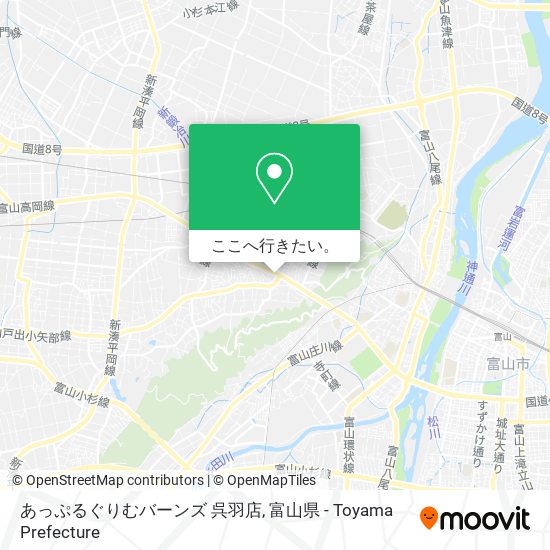 あっぷるぐりむバーンズ 呉羽店地図