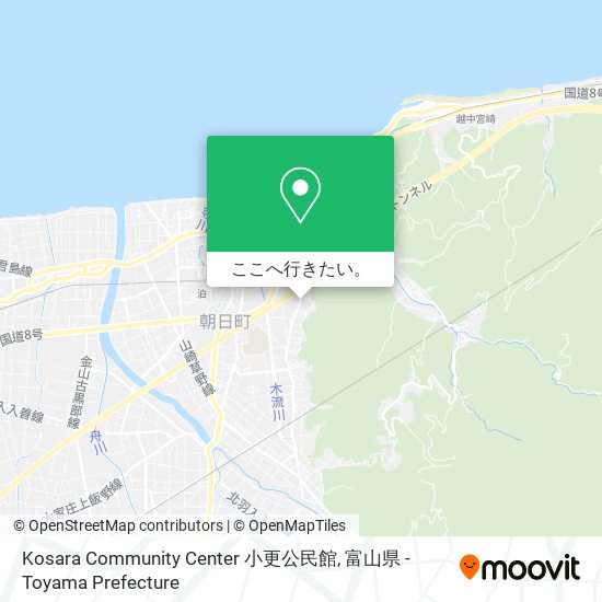 Kosara Community Center 小更公民館地図