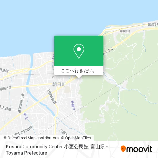 Kosara Community Center 小更公民館地図