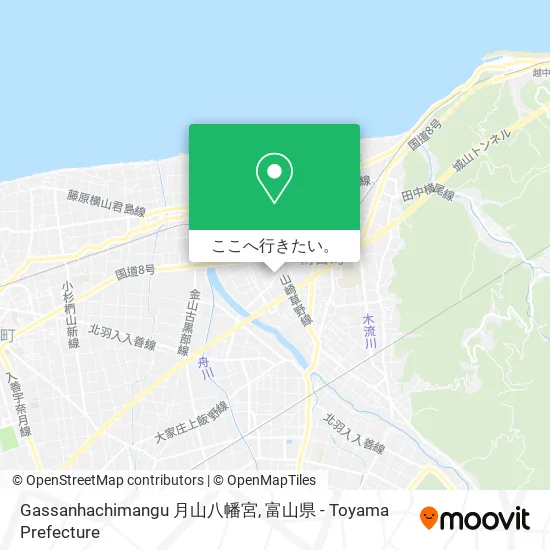 Gassanhachimangu 月山八幡宮地図
