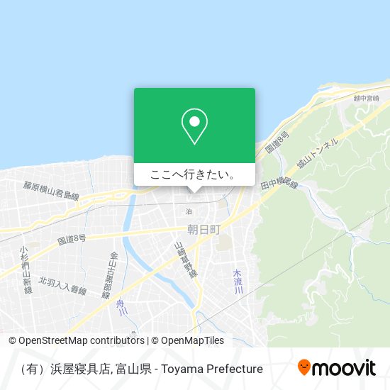 （有）浜屋寝具店地図